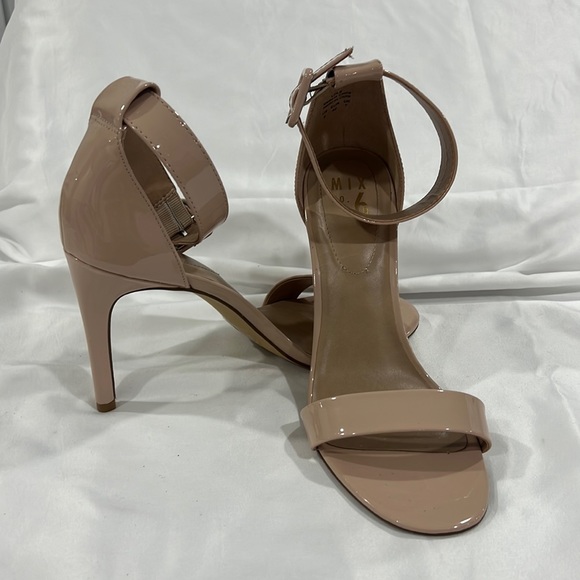 Mix No. 6 beige patent leather high heels - Picture 1 of 5